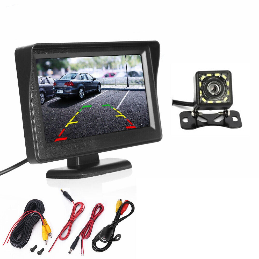 4.3" Monitor Car Reverse Camera Kit Rear View