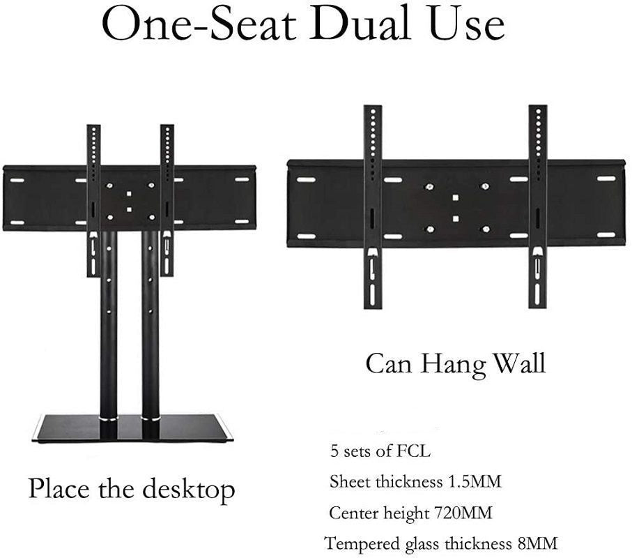 TV Stand Adjustable Universal LED LCD TV Stand 32-65"