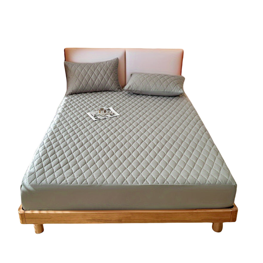 Waterproof Mattress Protector Grey 1.98x2.03m