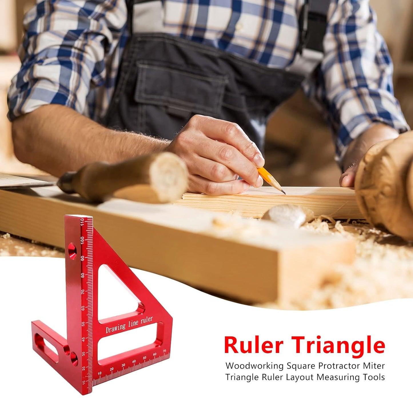 3D Multi Angle Measuring Ruler Metric