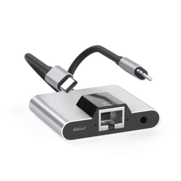 USB-C and Lightning to Ethernet Adapter