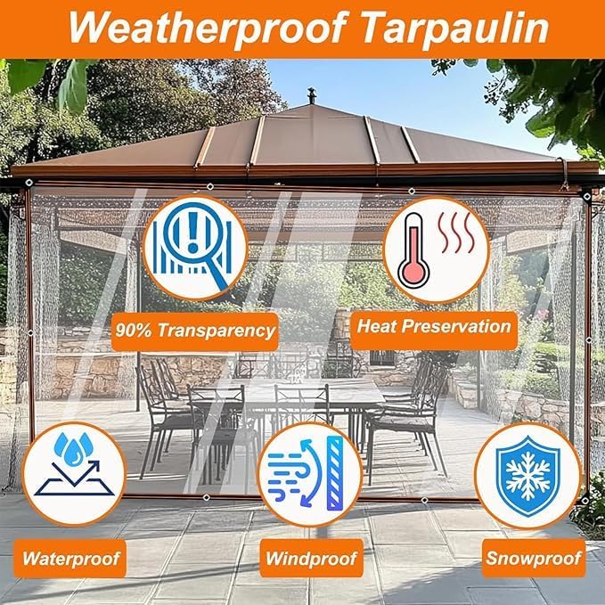 Clear Tarpaulin 2MX5M