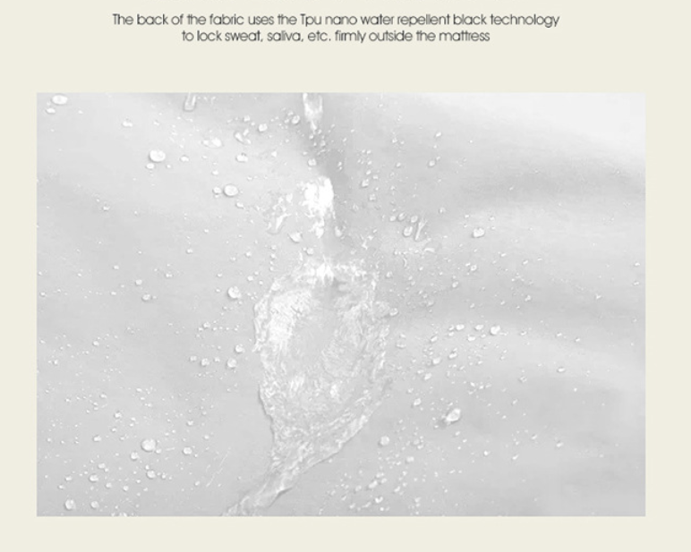 Waterproof Mattress Protector Grey 1.98x2.03m