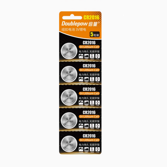 NEW 5 Pack CR2016 3V Lithium Button Cell Battery