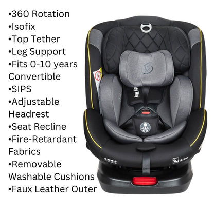 Preorder - Supra Gold Bundle - 4in1 Stroller Buggy + Bassinet + Capsule with ISOFIX Base Combo with 360 GoldSpin Rotating Convertible Car Seat