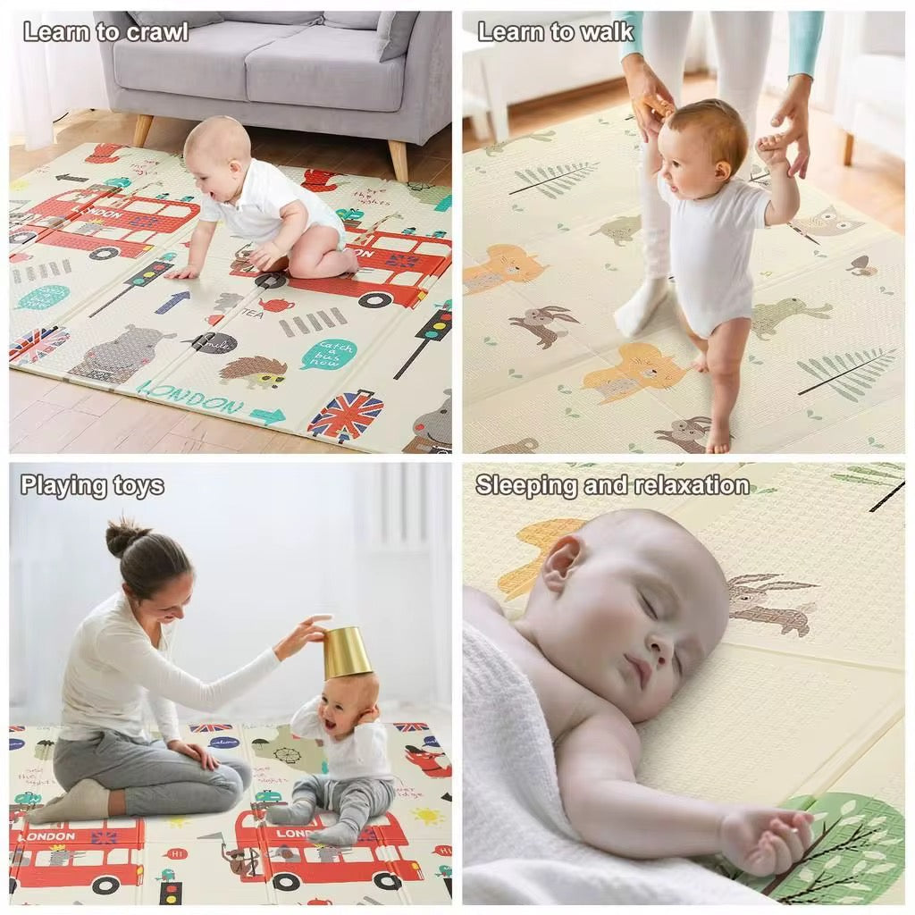Preorder - Foldable Baby Play & Crawling Mat – Padded and Waterproof