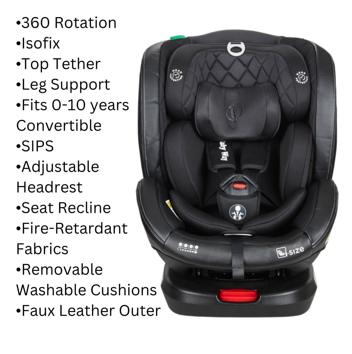 Preorder - Supra Black Bundle - 4in1 Stroller Buggy + Bassinet + Capsule with ISOFIX Base Combo with i-Size Royal 360 Rotating Convertible Car Seat