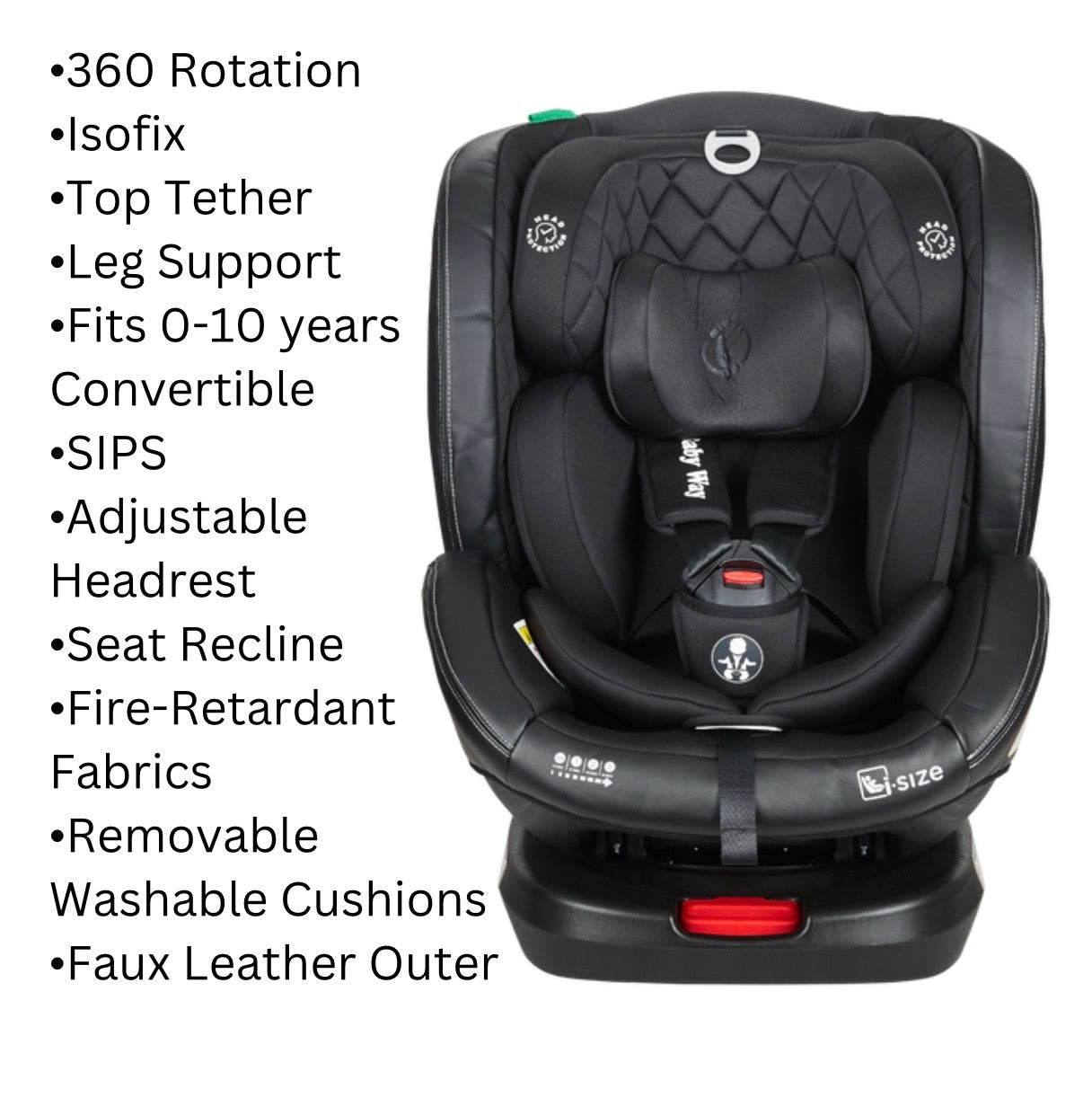 Preorder - Supra Black Bundle - 4in1 Stroller Buggy + Bassinet + Capsule with ISOFIX Base Combo with i-Size Royal 360 Rotating Convertible Car Seat
