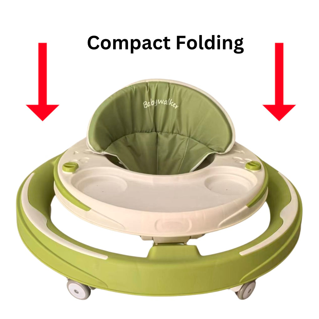 Zoom Adjustable O-ring Baby Walker with Push Handle