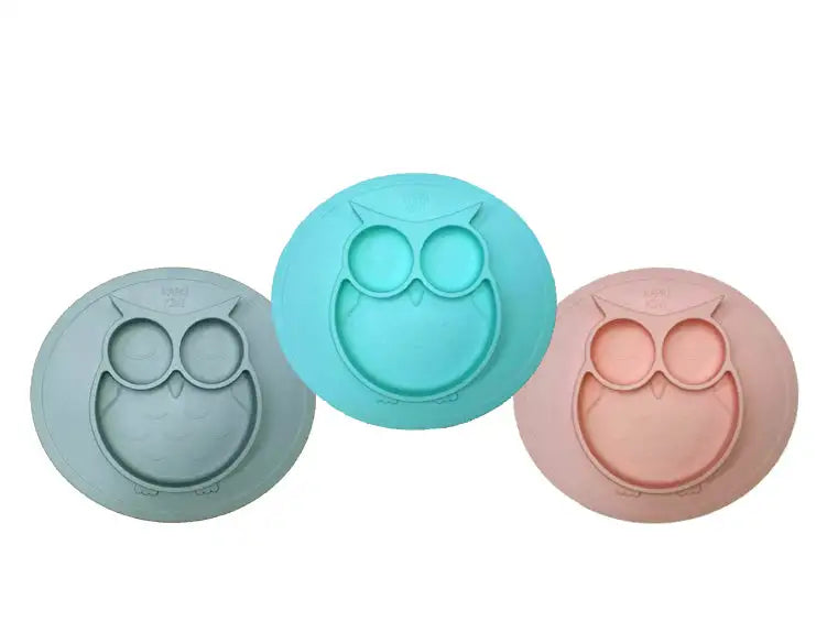Kapai Kiwi Silicone Owl Plate - Babyonline