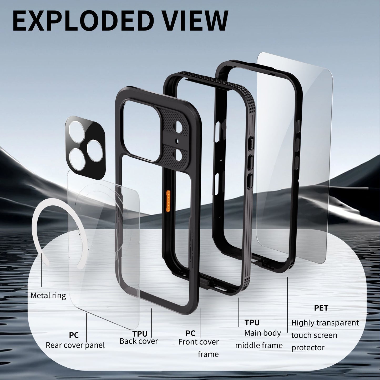iPhone 17 Pro Max Waterproof Case
