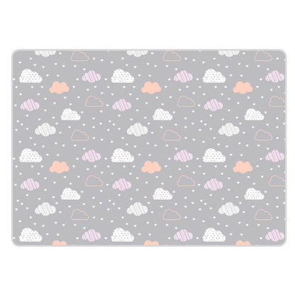200x1800x1 cm Foldable Baby Playmat with Carry Bag - Cloud & Tree Double Sides-B