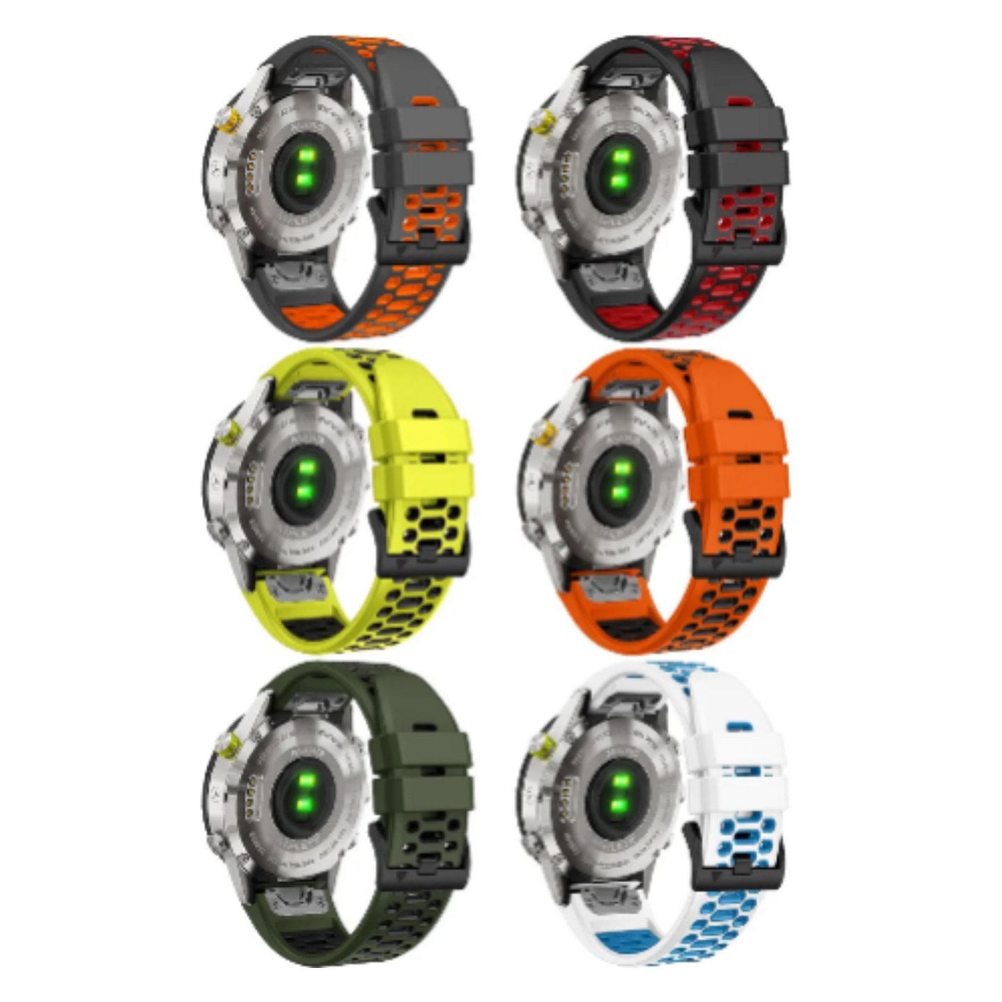 Quick Fit Silicone Strap for the Garmin Fenix 7X & 7X Pro (available in 12 colours)