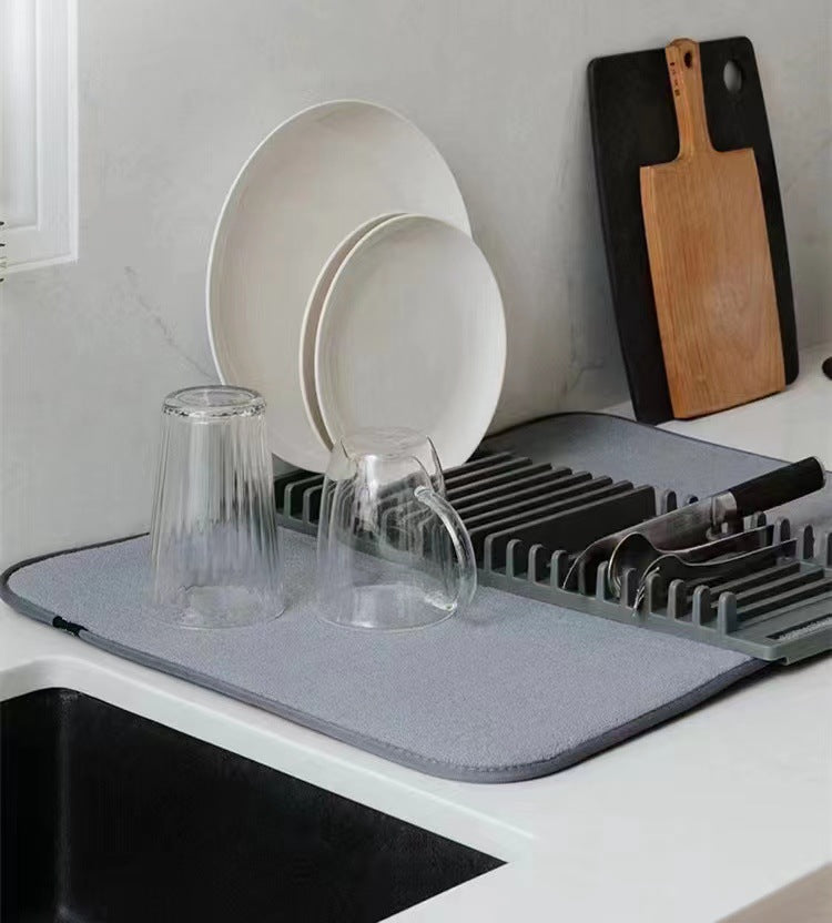 Dish Drying Rack & Mat