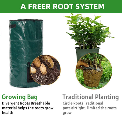 4x Reusable Compost Bin Bag 34 Gallon