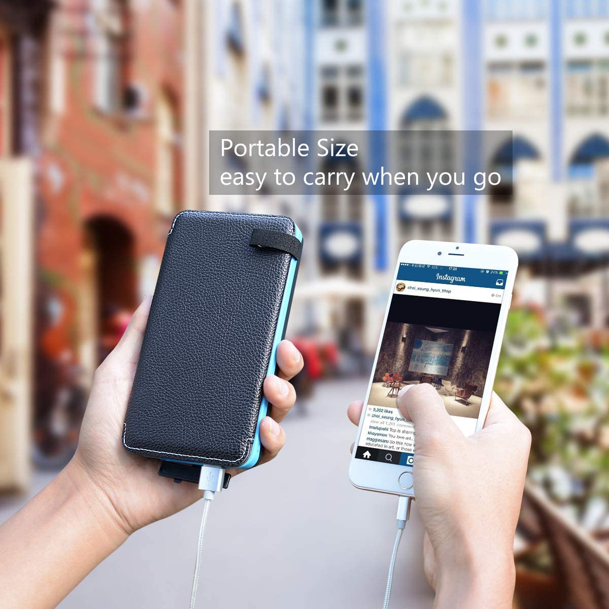 Solar Power Bank with 4 Panels 25000mAh - salelink.co.nz