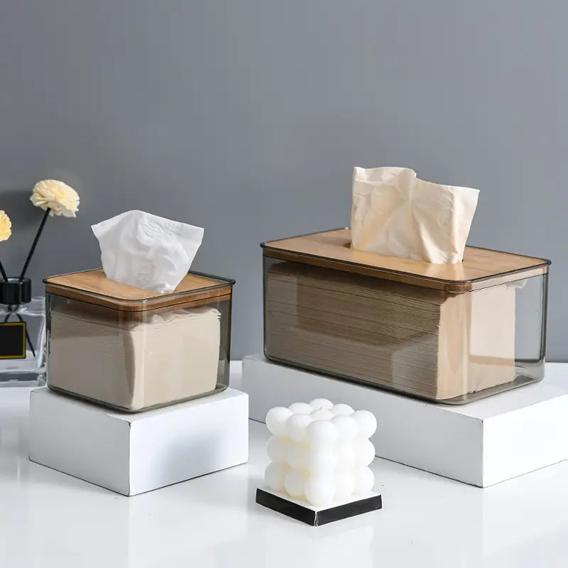 Transparent Tissue Box Holder