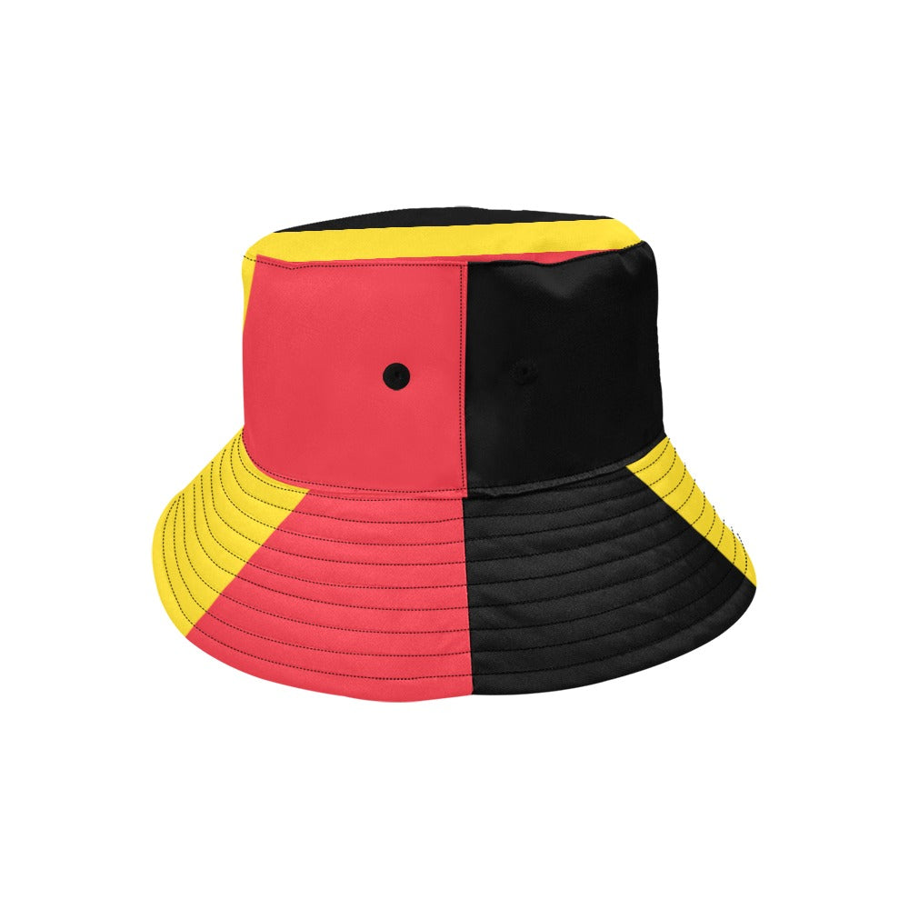 Men's Belgium Flag Bucket Hat - Stylish Chino Cotton Twill Summer Cap