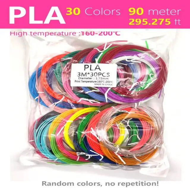 3D Pen Filament PCL/PLA 1.75mm (Multi-Colour Options)