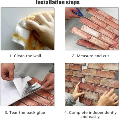 3D Self-Adhesive Waterproof Wall Panels (10Pcs)