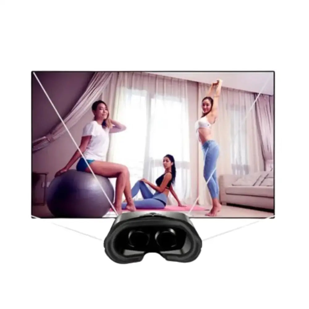 3D VR Headset with Headphones & Controller