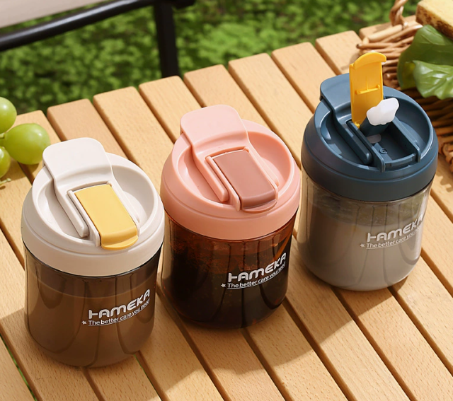 Portable 500ml Plastic Hot/Cold Drink Cup
