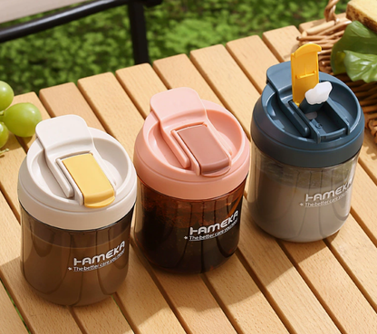Portable 500ml Plastic Hot/Cold Drink Cup