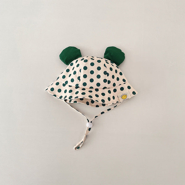 Cartoon Dot Print Baby Bucket Hat