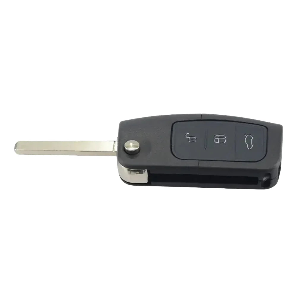 3-Button Flip Remote Car Key 434MHz 4D60/4D63 Chip HU101 for Ford Focus