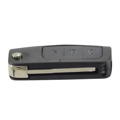 3-Button Flip Remote Car Key 434MHz 4D60/4D63 Chip HU101 for Ford Focus