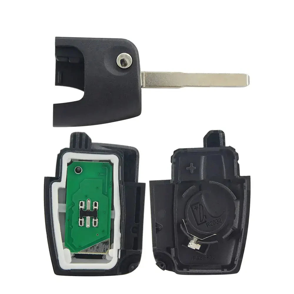 3-Button Flip Remote Car Key 434MHz 4D60/4D63 Chip HU101 for Ford Focus