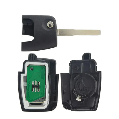 3-Button Flip Remote Car Key 434MHz 4D60/4D63 Chip HU101 for Ford Focus