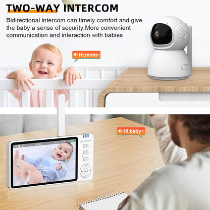 5”LCD HD Pan & Tilt Infrared Night Vision Baby Monitor - image 9