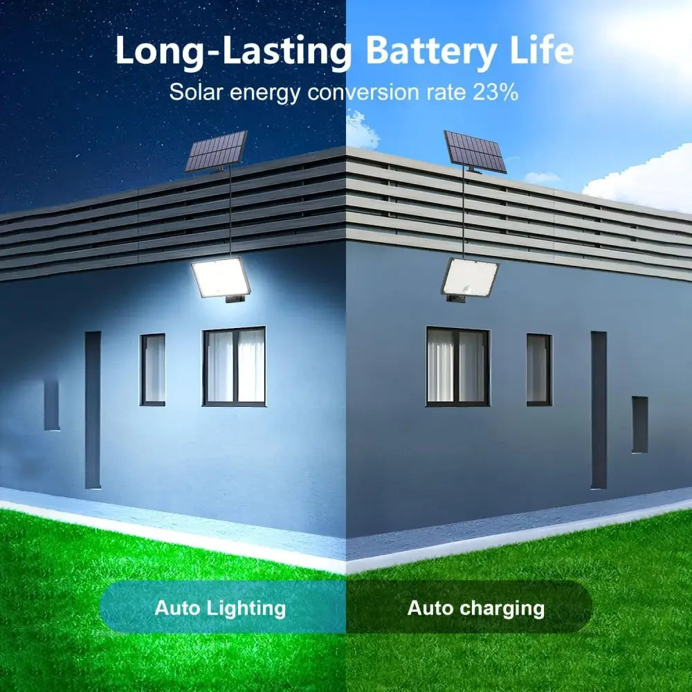 400 LED Solar Motion Sensor Outdoor Security Light