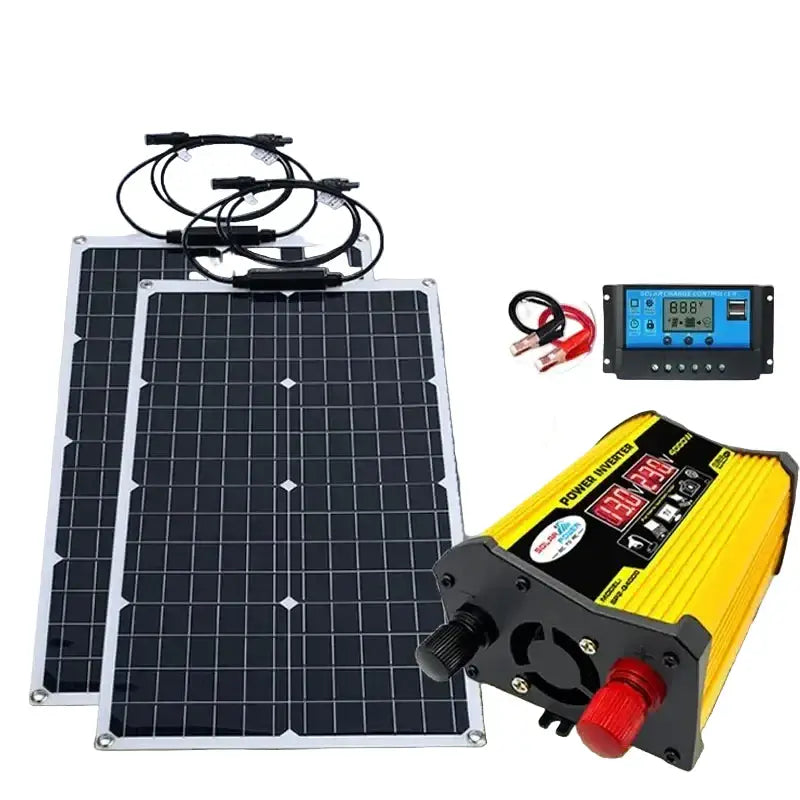 4000W Solar Panel & Inverter Kit 12V–220V