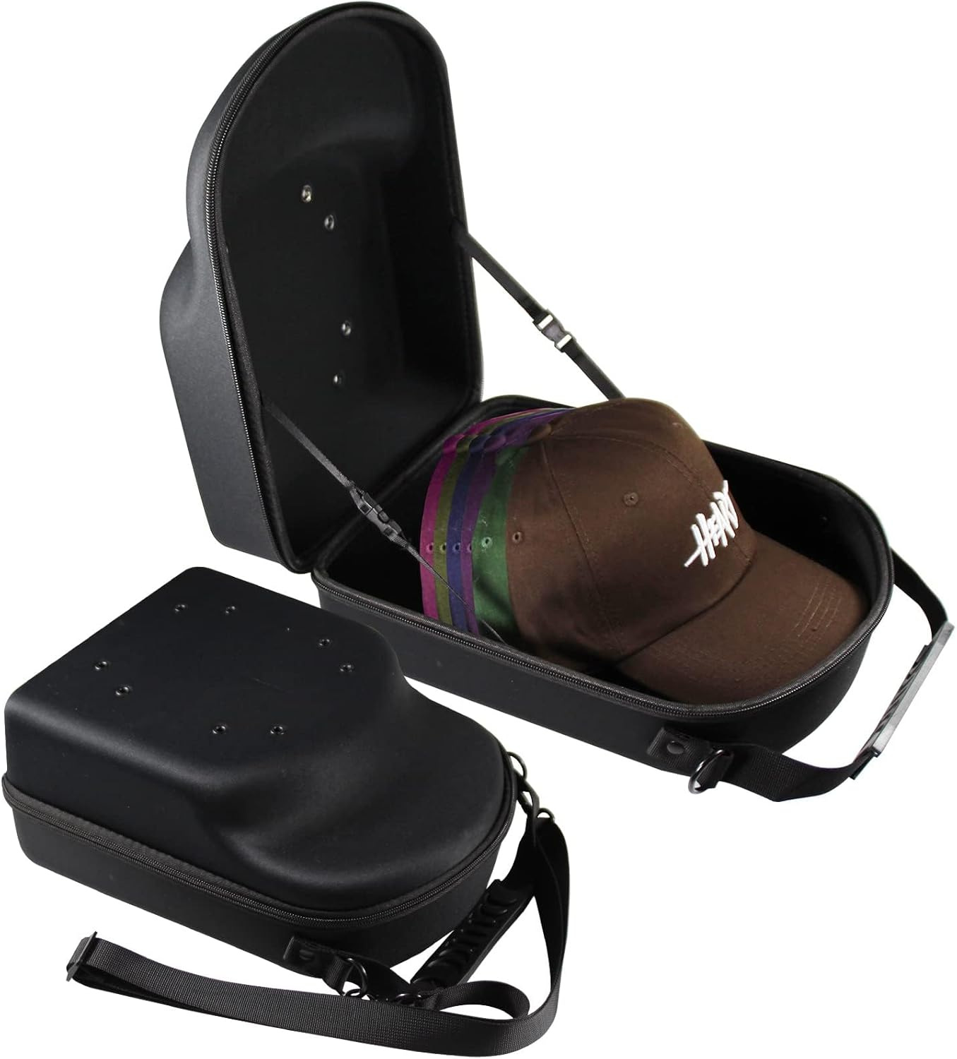 Baseball Hat Box Travel Caps Storage Organizer Case - salelink.co.nz