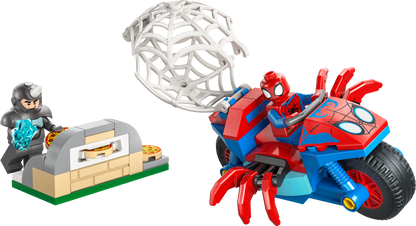LEGO Marvel: Spidey And His Amazing Friends Spidey on his Motorcycle vs Rhino (11206)