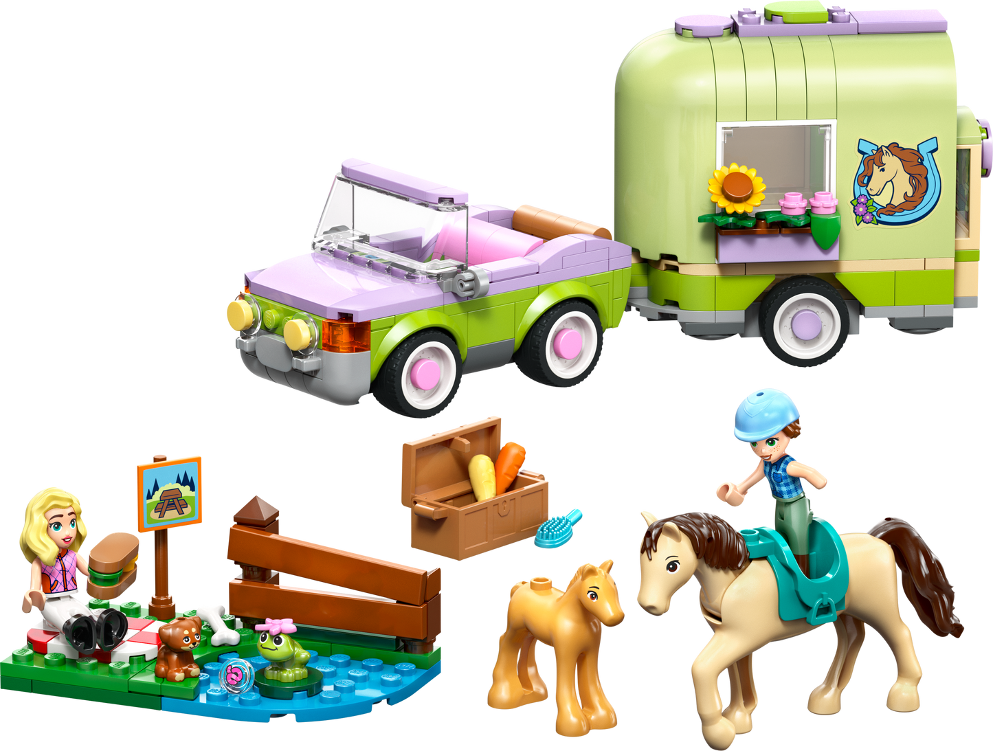 LEGO Friends: Horse and Baby Foal Trailer (42695)