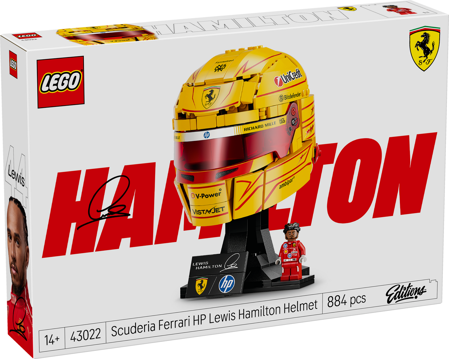 LEGO Editions: Scuderia Ferrari HP Lewis Hamilton Helmet (43022)
