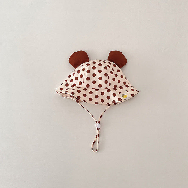 Cartoon Dot Print Baby Bucket Hat