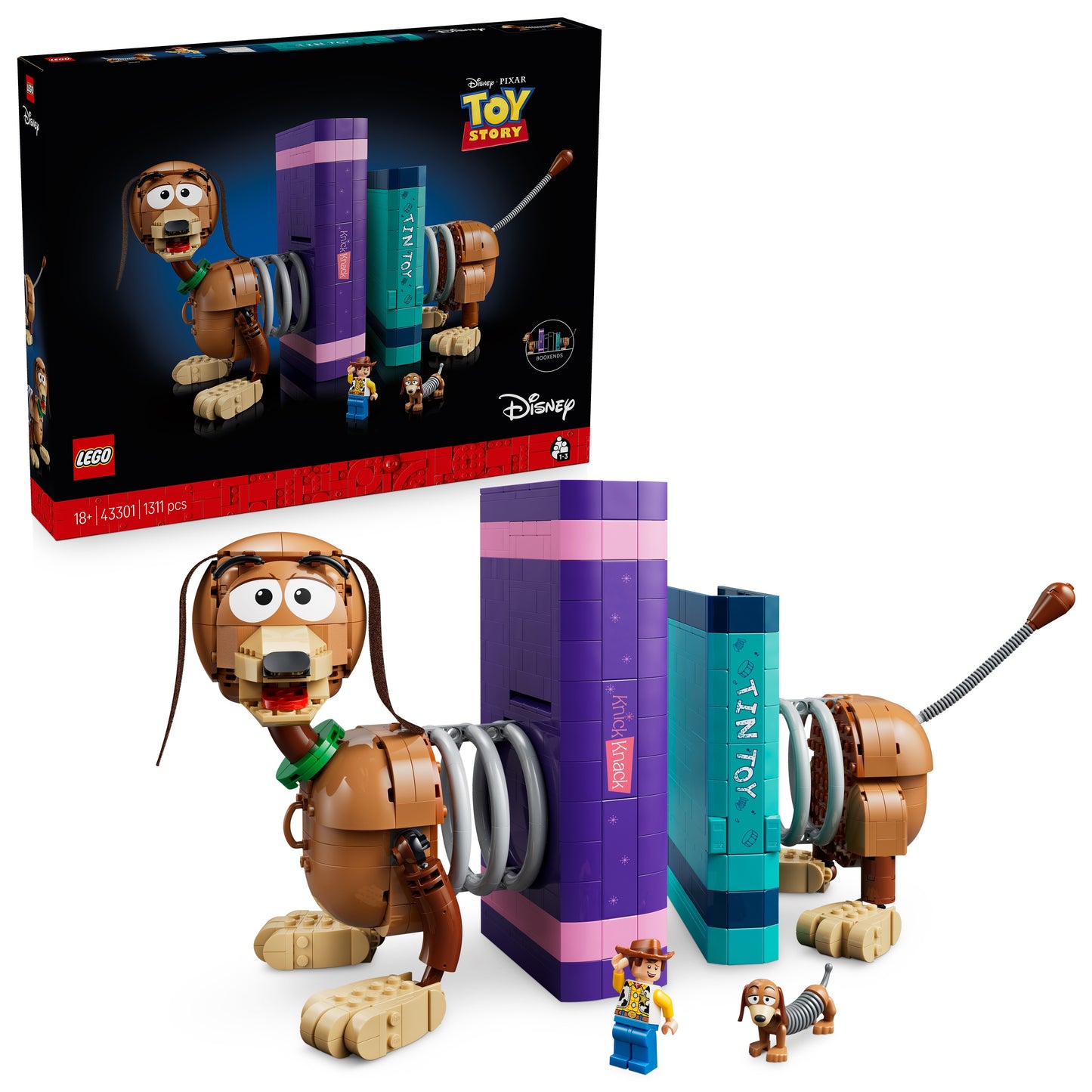 LEGO Disney and Pixar: Toy Story Slinky Dog Bookends (43301)