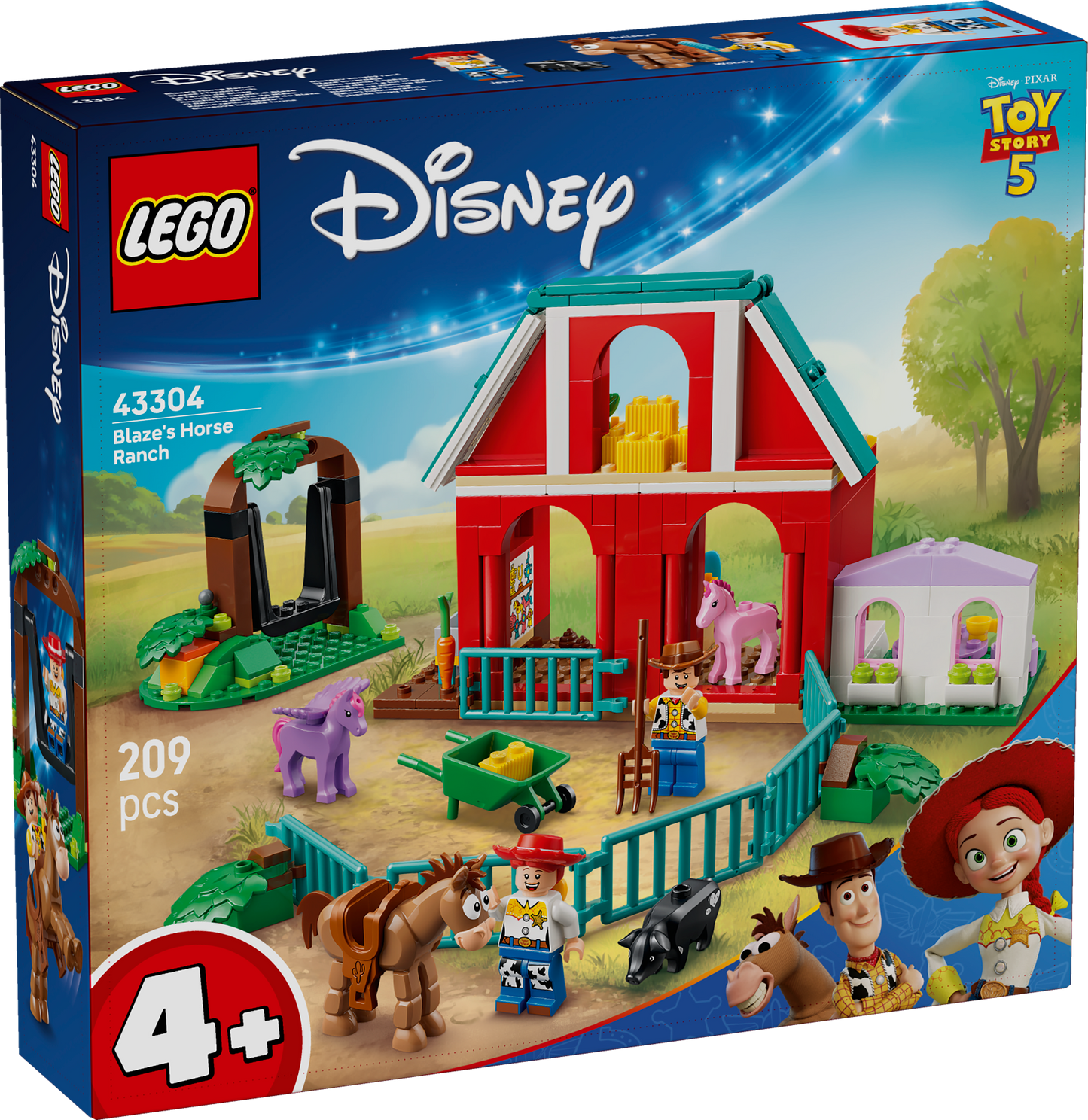 LEGO Disney and Pixar: Toy Story 5 Blazes Horse Ranch (43304)