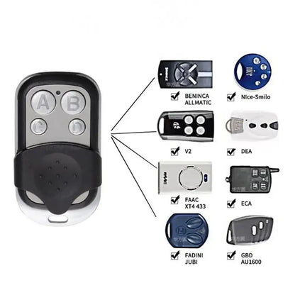 433MHz 4-Button Garage Door Remote Control