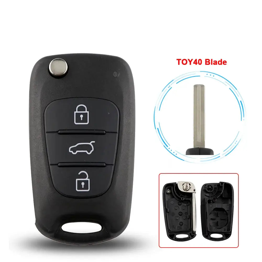 433MHz ID46 Remote Car Key for Hyundai i30, ix35, Elantra & Kia Sportage, Rio, Cerato