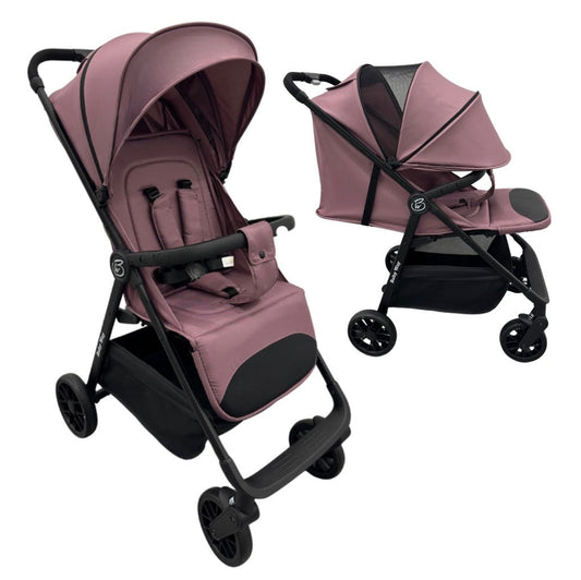 Roam Compact Travel-Friendly Stroller with Extended Canopy - PINK