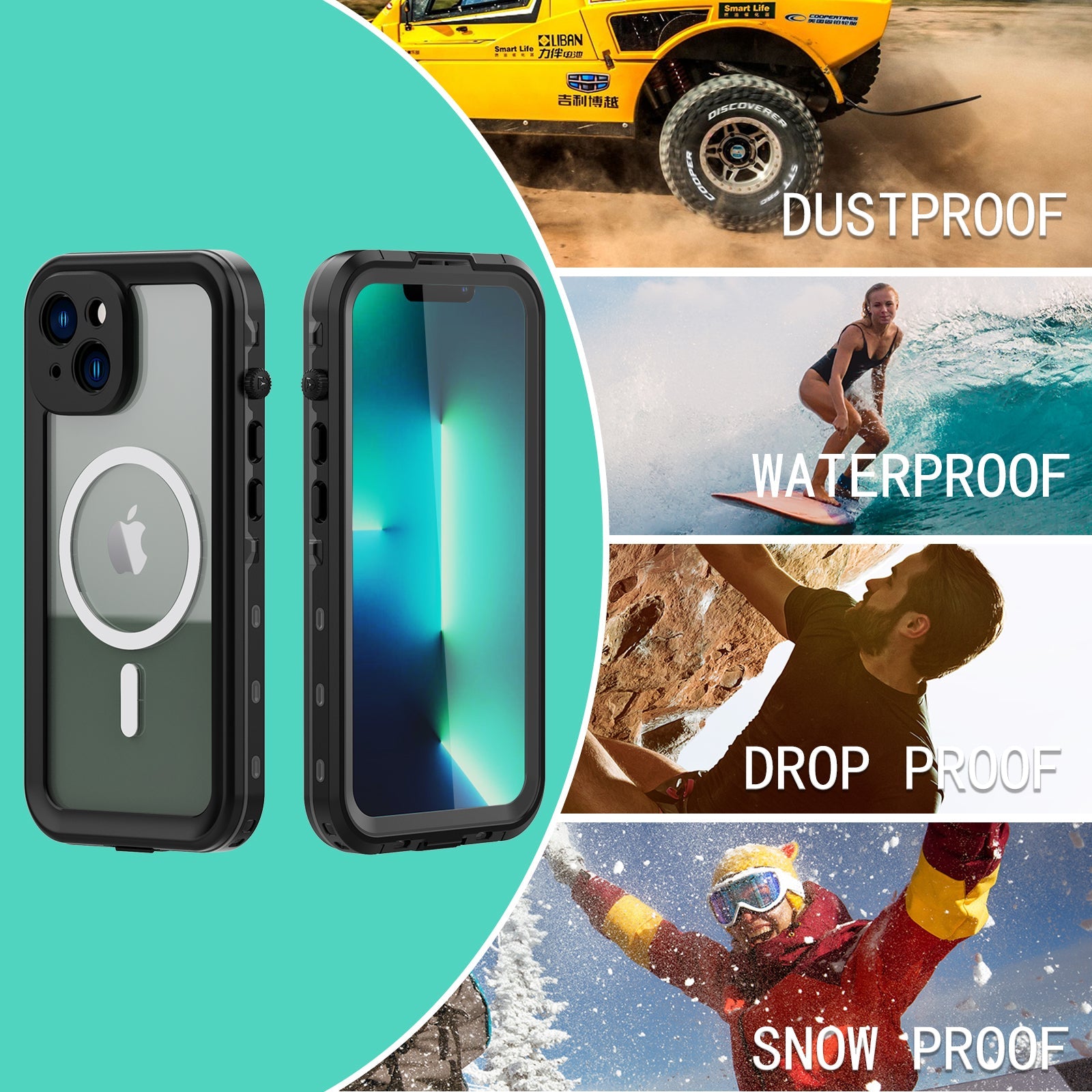 iPhone 14 Plus Case Waterproof - salelink.co.nz