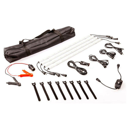 12V Rigid Light Bar LED Strip Camping Waterproof Connector Combo Kit Aluminium