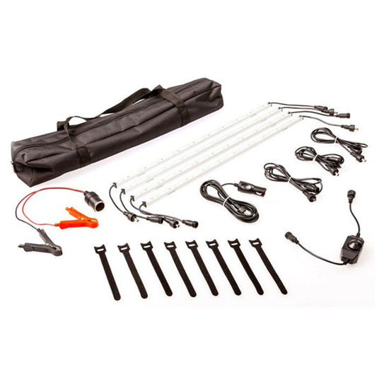 12V Rigid Light Bar LED Strip Camping Waterproof Connector Combo Kit Aluminium