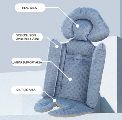 Deluxe Baby Stroller Pad liner with Multi-Zone Support