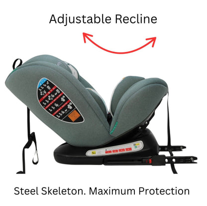 All-Rider Eden i-Size 360 Rotating and Convertible Car Seat with ISOFIX and Top Tether